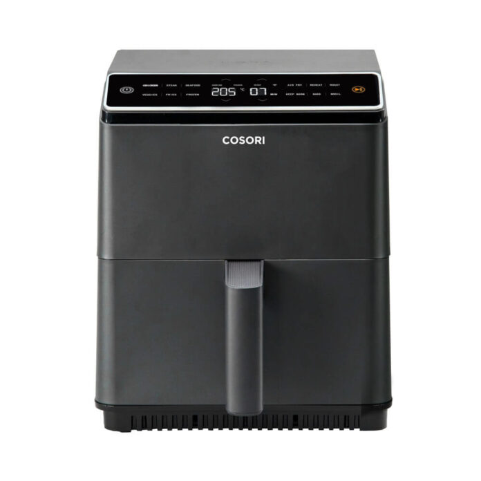 Friteuza cu aer cald Cosori Dual Blaze, 1700 W, 6.4 L, 12 programe, Touchscreen, Gri inchis Friteuza cu aer cald Cosori Dual Blaze, 1700 W, 6.4 L, 12 programe, Touchscreen, Gri inchis