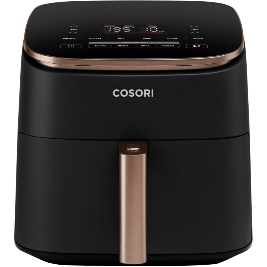 Friteuza cu aer cald Cosori TurboBlaze Chef Edition, 1700 W, 6 l, 9 programe, Motor DC, Negru