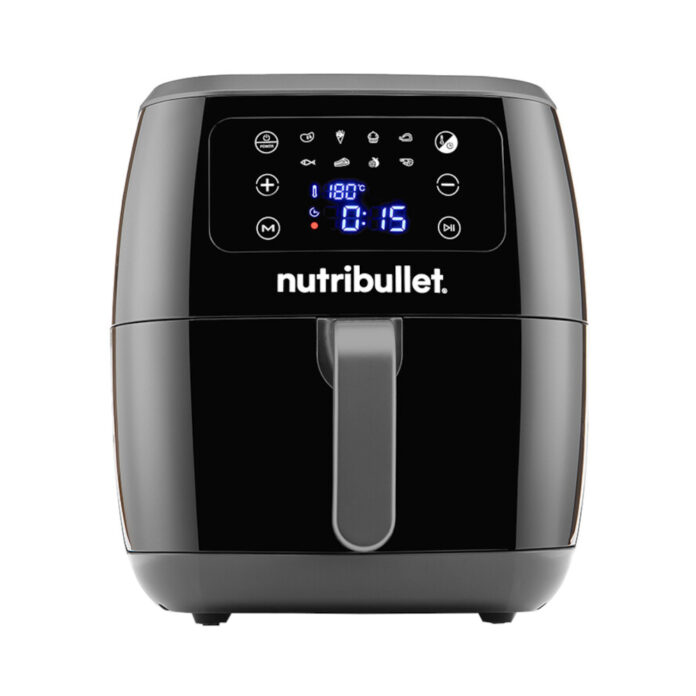 Friteuza fara ulei nutribullet XXL Digital Air Fryer, 1800 W, 7 L, 1.4 kg, 8 programe presetate, Afisaj digital, Negru Friteuza fara ulei nutribullet XXL Digital Air Fryer, 1800 W, 7 L, 1.4 kg, 8 programe presetate, Afisaj digital, Negru