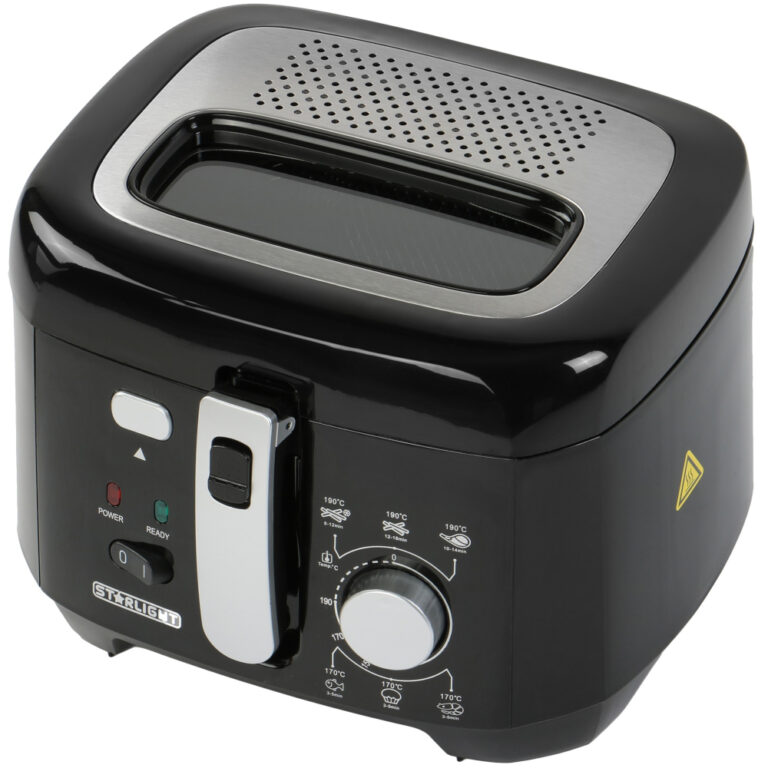 Friteuza Star-Light OFB-2518BL, 1800W, 1 kg, Termostat reglabil, Negru