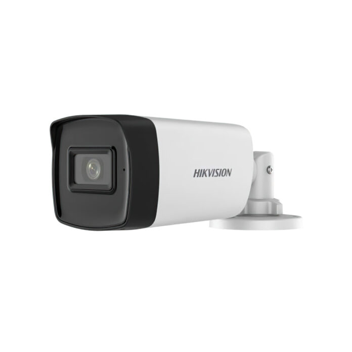 Kit Camera supraveghere exterior Hikvision DS-2CE17H0T-IT3FS2, 5 MP, 2.8 mm, IR 40 m, audio prin coaxial, microfon + alimentator Kit Camera supraveghere exterior Hikvision DS-2CE17H0T-IT3FS2, 5 MP, 2.8 mm, IR 40 m, audio prin coaxial, microfon + alimentator