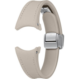Galaxy Watch D-Buckle Hybrid Leather Band pentru Samsung Galaxy Watch6, 20 mm, Slim, S/M, Etoupe Galaxy Watch D-Buckle Hybrid Leather Band pentru Samsung Galaxy Watch6, 20 mm, Slim, S/M, Etoupe