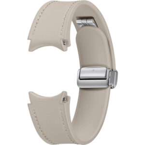 Galaxy Watch D-Buckle Hybrid Leather Band pentru Samsung Galaxy Watch6, 20 mm, Normal, S/M, Etoupe Galaxy Watch D-Buckle Hybrid Leather Band pentru Samsung Galaxy Watch6, 20 mm, Normal, S/M, Etoupe