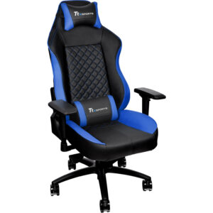 Scaun gaming Tt eSPORTS GT Comfort GC-GTC-BLLFDL-01, Negru/Albastru Scaun gaming Tt eSPORTS GT Comfort GC-GTC-BLLFDL-01, Negru/Albastru