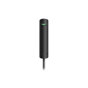 Detector de geam spart Ajax GlassProtect Fibra BL, 9 m, 180 grade, contact NC, negru Detector de geam spart Ajax GlassProtect Fibra BL, 9 m, 180 grade, contact NC, negru