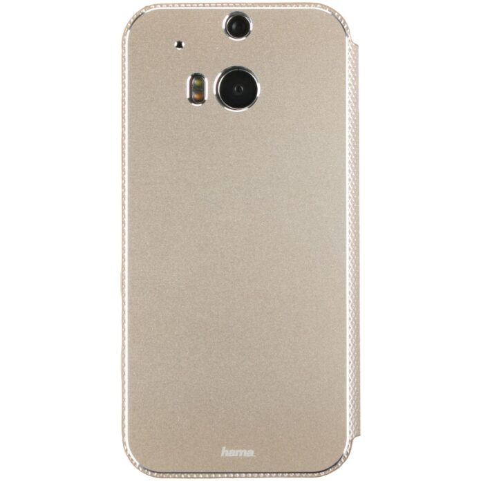 Husa Flip Cover Hama 127398 pentru HTC One M8, Auriu Husa Flip Cover Hama 127398 pentru HTC One M8, Auriu