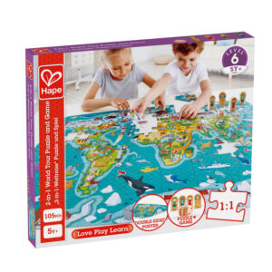 Hape Puzzle 2-in-1 Turul Lumii Hape Puzzle 2-in-1 Turul Lumii