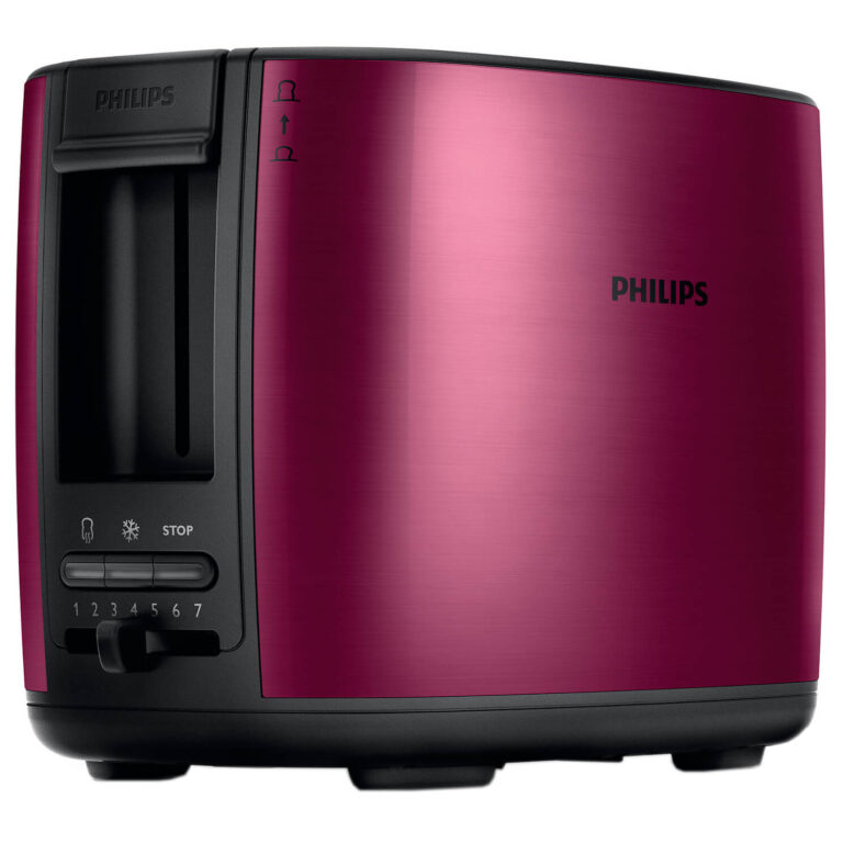 Prajitor de paine Philips HD2628/00, 950 W, 2 felii, Rosu