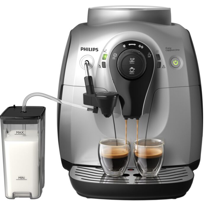 Espressor super-automat Philips HD8652/59, 1400 W, 1 L, 15 bar, Argintiu Espressor super-automat Philips HD8652/59, 1400 W, 1 L, 15 bar, Argintiu