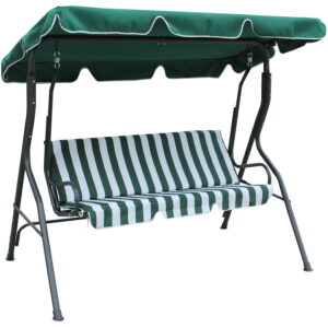 Balansoar 3 locuri Heinner STBL003, Acoperit, 175x112x15cm (Negru) Balansoar 3 locuri Heinner STBL003, Acoperit, 175x112x15cm (Negru)