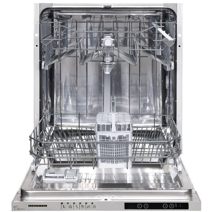 Masina de spalat vase incorporabila Heinner HDW-BI6613AID+++, 13 seturi, 6 programe, Display LED, Aquastop, Clasa D, 60 cm (Alb) Masina de spalat vase incorporabila Heinner HDW-BI6613AID+++, 13 seturi, 6 programe, Display LED, Aquastop, Clasa D, 60 cm (Alb)