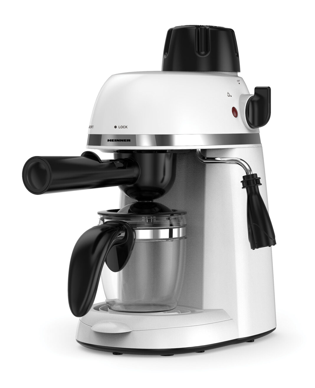 Espressor Heinner Kopy 350WH HEM-350WH, Manual, 240 ml, 3.5 bar, Alb Espressor Heinner Kopy 350WH HEM-350WH, Manual, 240 ml, 3.5 bar, Alb