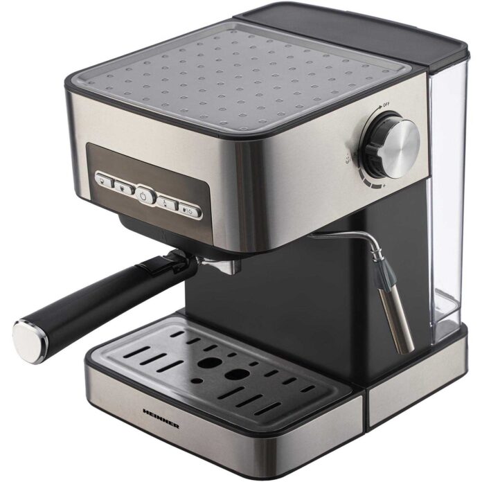 Espressor semi-automat Heinner Bavaresse HEM-B2016SA, 850 W, 1.6 L, 20 bar, Argintiu/Negru Espressor semi-automat Heinner Bavaresse HEM-B2016SA, 850 W, 1.6 L, 20 bar, Argintiu/Negru