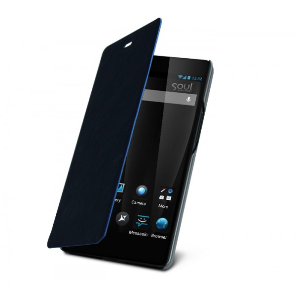 Husa Flip Cover Allview pentru X1 Soul, Albastru Husa Flip Cover Allview pentru X1 Soul, Albastru