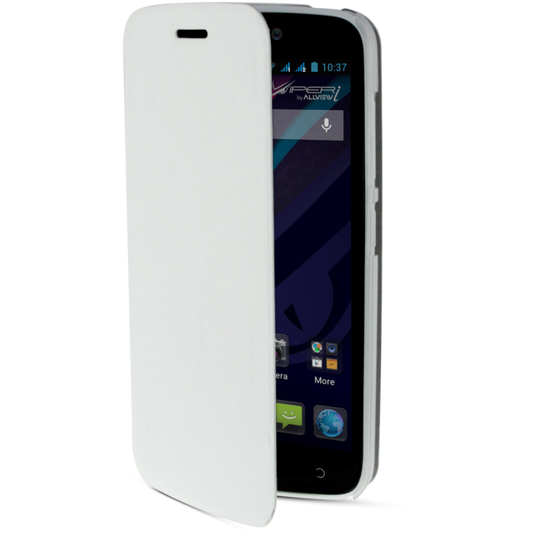 Husa Flip Cover Allview HFWV1I pentru V1 Viper i, Alb Husa Flip Cover Allview HFWV1I pentru V1 Viper i, Alb