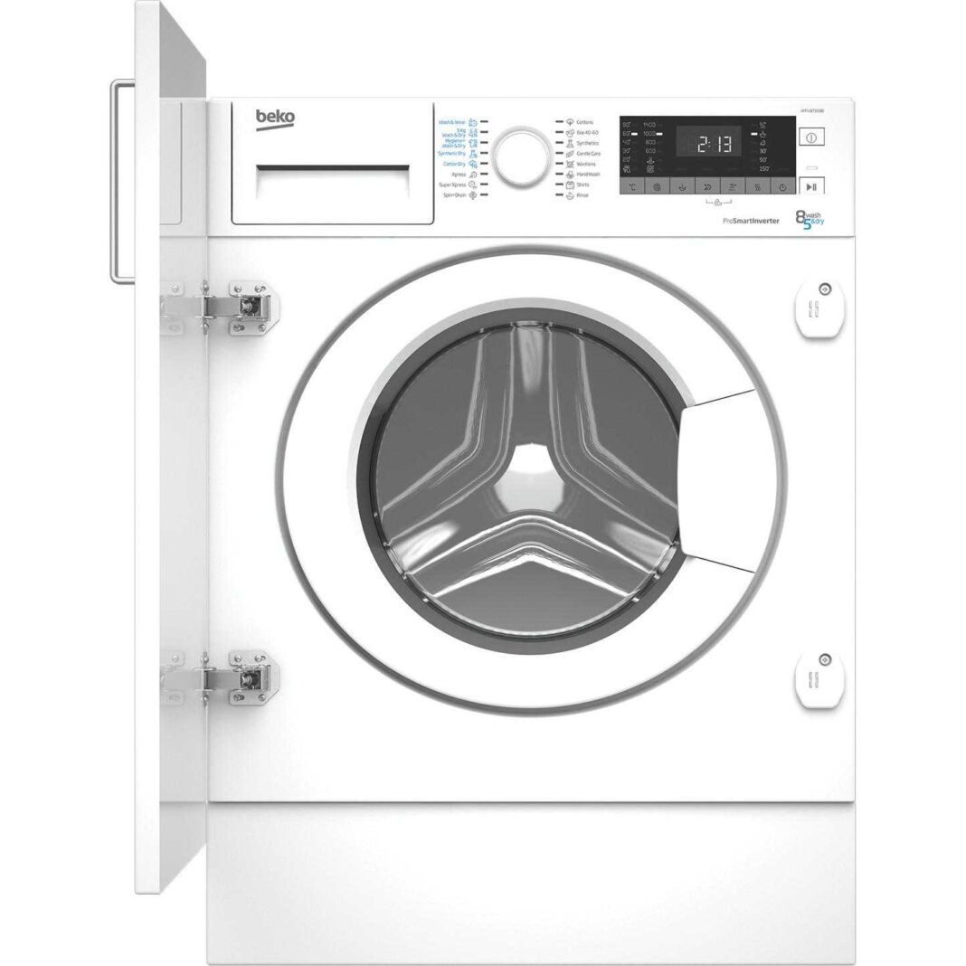 Masina de spalat rufe cu uscator incorporabila Beko HITV 8733 B0, 1400 RPM, Spalare 8 kg, Uscare 5 kg, Clasa D