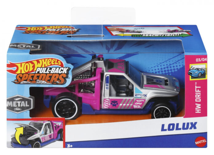 HOT WHEELS MASINUTA METALICA CU SISTEM PULL BACK LOLUX SCARA 1:43 HOT WHEELS MASINUTA METALICA CU SISTEM PULL BACK LOLUX SCARA 1:43