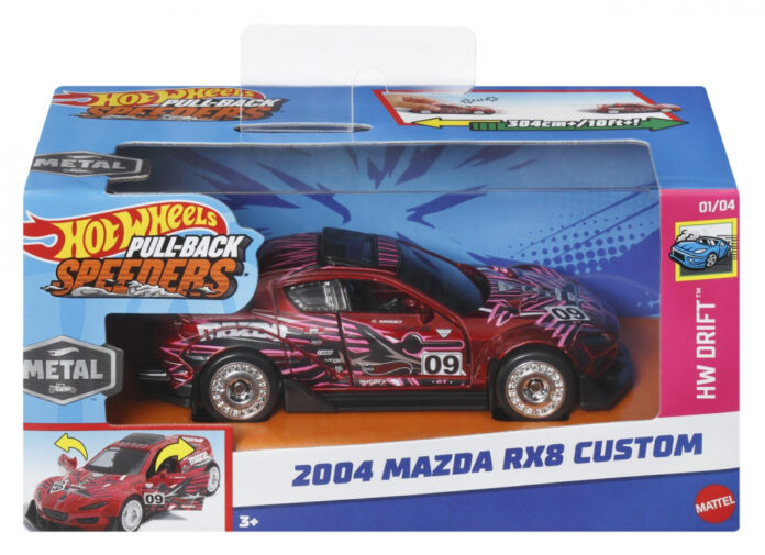 HOT WHEELS MASINUTA METALICA CU SISTEM PULL BACK MAZDA 2004 RX8 CUSTOM SCARA 1:43 HOT WHEELS MASINUTA METALICA CU SISTEM PULL BACK MAZDA 2004 RX8 CUSTOM SCARA 1:43