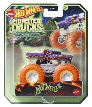 HOT WHEELS MONSTER TRUCK GLOW IN THE DARK MASINUTA HOTWEILER SCARA 1:64 HOT WHEELS MONSTER TRUCK GLOW IN THE DARK MASINUTA HOTWEILER SCARA 1:64