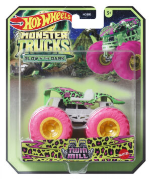 HOT WHEELS MONSTER TRUCK GLOW IN THE DARK MASINUTA TWIN MILL SCARA 1:64 HOT WHEELS MONSTER TRUCK GLOW IN THE DARK MASINUTA TWIN MILL SCARA 1:64