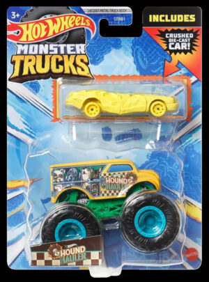 Hot wheels monster truck si masinuta metalica hound hauller Hot wheels monster truck si masinuta metalica hound hauller