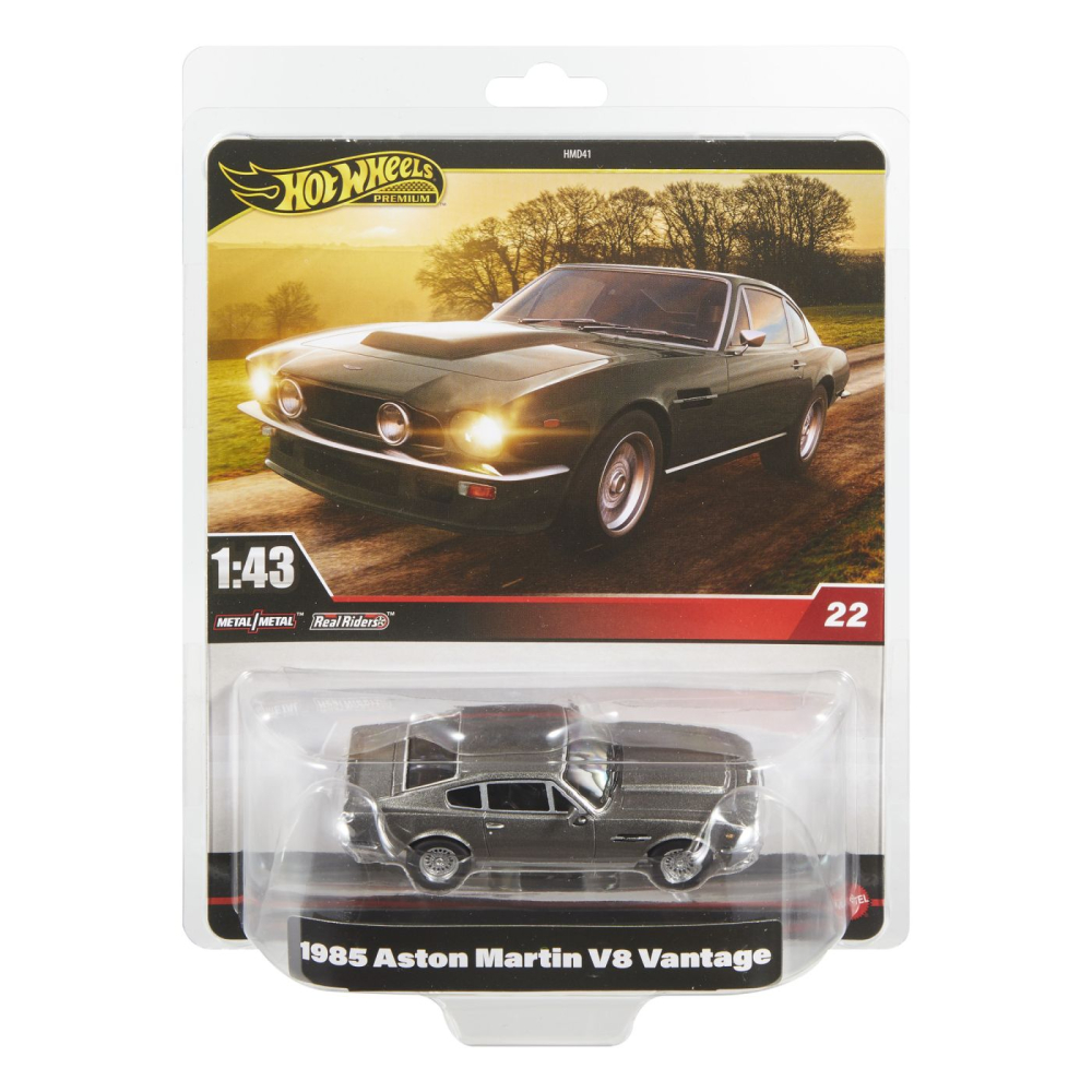 HOT WHEELS PREMIUM REAL RIDERS MASINUTA METALICA ASTON MARTIN V8 VANTAGE 1985 SCARA 1 LA 43 HOT WHEELS PREMIUM REAL RIDERS MASINUTA METALICA ASTON MARTIN V8 VANTAGE 1985 SCARA 1 LA 43