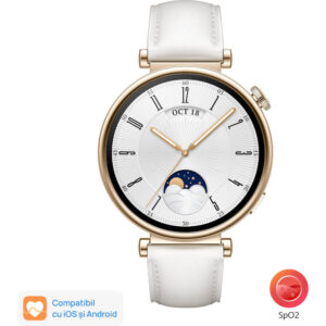 Huawei Watch GT 4, 41 mm, White Leather Strap Huawei Watch GT 4, 41 mm, White Leather Strap