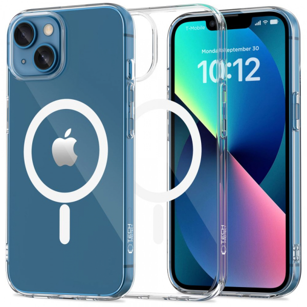 Husa MagSafe pentru Apple iPhone 13 mini, Tech-Protect, Flexair, Transparenta Husa MagSafe pentru Apple iPhone 13 mini, Tech-Protect, Flexair, Transparenta
