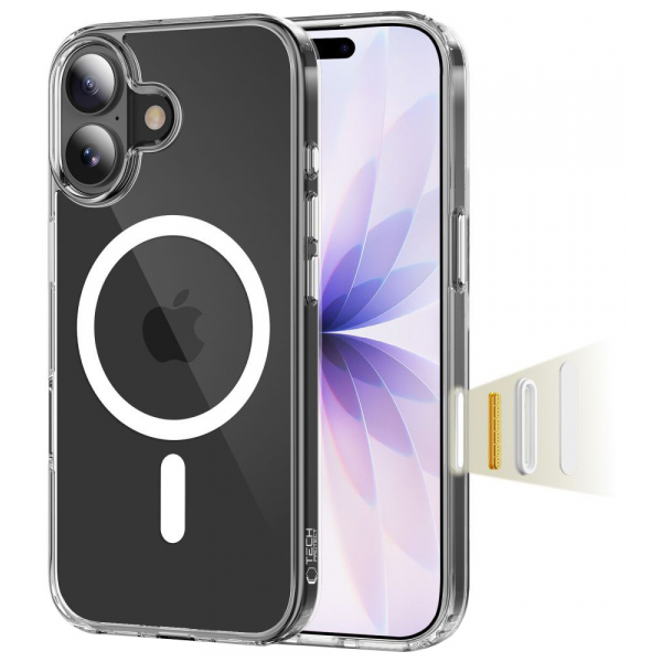 Husa MagSafe pentru Apple iPhone 17, Tech-Protect, Flexair Hybrid CC, Transparenta Husa MagSafe pentru Apple iPhone 17, Tech-Protect, Flexair Hybrid CC, Transparenta