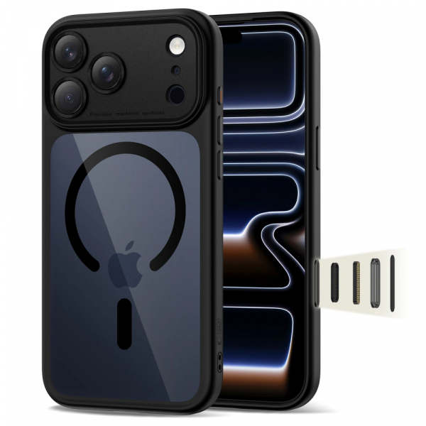Husa MagSafe pentru Apple iPhone 17 Pro Max, Tech-Protect, MagPeak, Transparenta Husa MagSafe pentru Apple iPhone 17 Pro Max, Tech-Protect, MagPeak, Transparenta