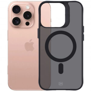 Husa MagSafe pentru Apple iPhone 16 Pro, 3MK, Smoke MagCase, Neagra Husa MagSafe pentru Apple iPhone 16 Pro, 3MK, Smoke MagCase, Neagra
