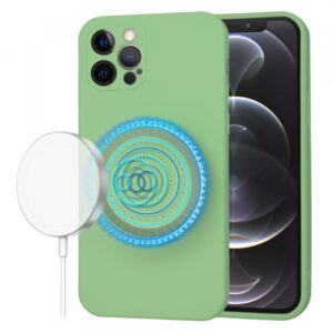 Husa MagSafe pentru Apple iPhone 12 Pro, Techsuit, SoftFlex, Verde Husa MagSafe pentru Apple iPhone 12 Pro, Techsuit, SoftFlex, Verde
