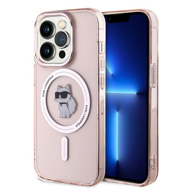 Husa MagSafe pentru Apple iPhone 14 Pro Max, Karl Lagerfeld, IML Choupette, Roz Husa MagSafe pentru Apple iPhone 14 Pro Max, Karl Lagerfeld, IML Choupette, Roz