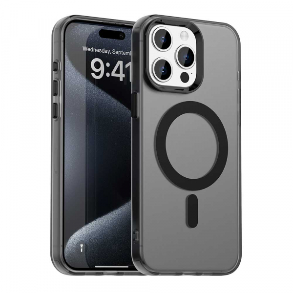 Husa MagSafe pentru Apple iPhone 15 Pro Max, Techsuit, CandyCase, Roz Husa MagSafe pentru Apple iPhone 15 Pro Max, Techsuit, CandyCase, Roz