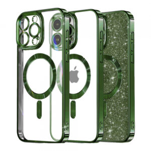 Husa MagSafe pentru Apple iPhone 15 Pro Max, Techsuit, Luxury Glitter, Mov Deschis Husa MagSafe pentru Apple iPhone 15 Pro Max, Techsuit, Luxury Glitter, Mov Deschis