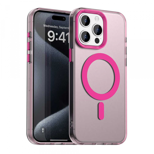 Husa MagSafe pentru Apple iPhone 15 Pro, Techsuit, CandyCase, Albastra Husa MagSafe pentru Apple iPhone 15 Pro, Techsuit, CandyCase, Albastra