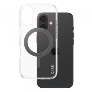 Husa MagSafe pentru Apple iPhone 16, PanzerGlass, Care Feature Kickstand, Transparenta Neagra Husa MagSafe pentru Apple iPhone 16, PanzerGlass, Care Feature Kickstand, Transparenta Neagra