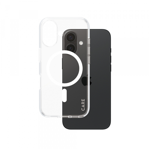 Husa MagSafe pentru Apple iPhone 16, PanzerGlass, Care Urban Combat, Transparenta Alba Husa MagSafe pentru Apple iPhone 16, PanzerGlass, Care Urban Combat, Transparenta Alba