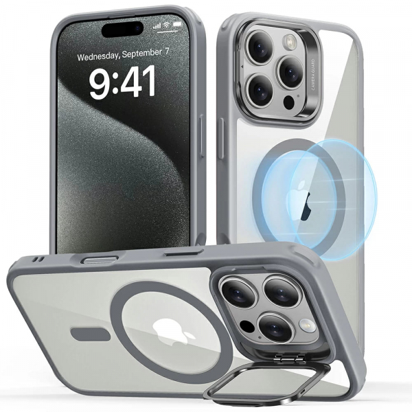 Husa MagSafe pentru Apple iPhone 16 Pro Max, ESR, Classic Hybrid Kickstand, Transparenta Husa MagSafe pentru Apple iPhone 16 Pro Max, ESR, Classic Hybrid Kickstand, Transparenta