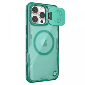 Husa MagSafe pentru Apple iPhone 16 Pro Max, Nillkin, Iceblade Prop (w/o Camera Cutout), Verde Husa MagSafe pentru Apple iPhone 16 Pro Max, Nillkin, Iceblade Prop (w/o Camera Cutout), Verde