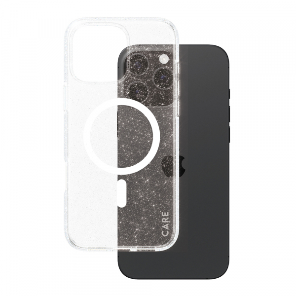 Husa MagSafe pentru Apple iPhone 16 Pro Max, PanzerGlass, Care Urban Combat Star Lit, Transparenta Alba Husa MagSafe pentru Apple iPhone 16 Pro Max, PanzerGlass, Care Urban Combat Star Lit, Transparenta Alba