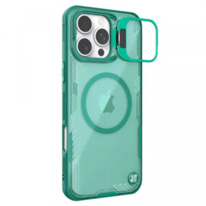 Husa MagSafe pentru Apple iPhone 16 Pro, Nillkin, Iceblade Prop (with Camera Cutout), Verde Husa MagSafe pentru Apple iPhone 16 Pro, Nillkin, Iceblade Prop (with Camera Cutout), Verde