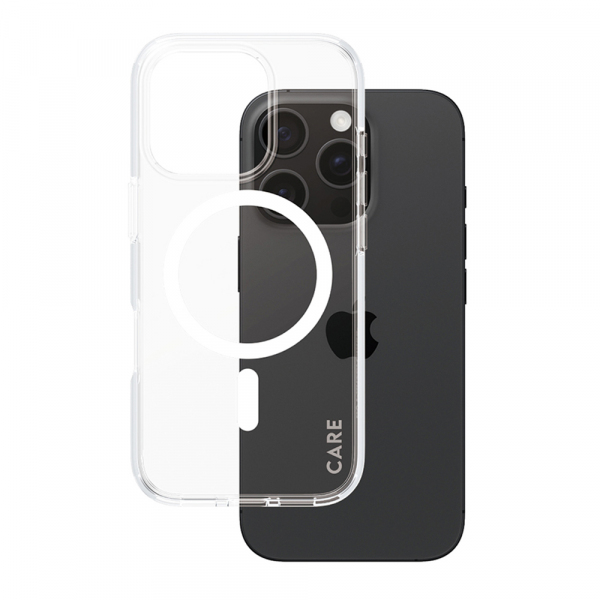 Husa MagSafe pentru Apple iPhone 16 Pro, PanzerGlass, Care Urban Combat, Transparenta Alba Husa MagSafe pentru Apple iPhone 16 Pro, PanzerGlass, Care Urban Combat, Transparenta Alba