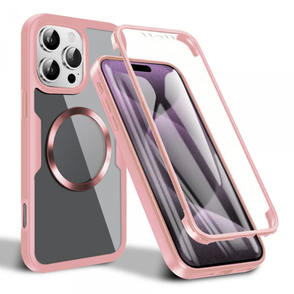 Husa pentru Apple iPhone 16, Techsuit, ColorVerse 360, Roz Husa pentru Apple iPhone 16, Techsuit, ColorVerse 360, Roz