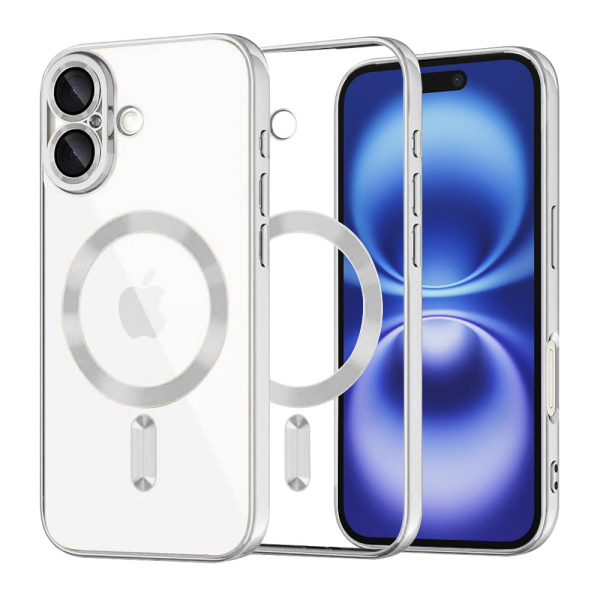 Husa MagSafe pentru Apple iPhone 16, Techsuit, Luxury Crystal, Mov Deschis Husa MagSafe pentru Apple iPhone 16, Techsuit, Luxury Crystal, Mov Deschis