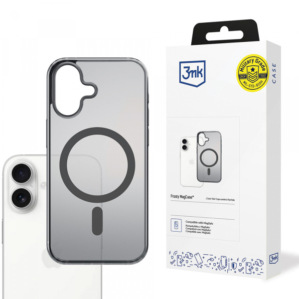 Husa MagSafe pentru Apple iPhone 17, 3MK, Frosty MagCase, Alba Husa MagSafe pentru Apple iPhone 17, 3MK, Frosty MagCase, Alba