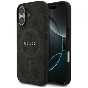 Husa MagSafe pentru Apple iPhone 17, Guess, 4G Ring Classic Logo, Maro Husa MagSafe pentru Apple iPhone 17, Guess, 4G Ring Classic Logo, Maro