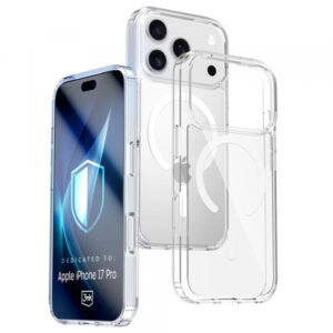 Husa MagSafe pentru Apple iPhone 17 Pro, 3MK, Armor MagCase, Transparenta Husa MagSafe pentru Apple iPhone 17 Pro, 3MK, Armor MagCase, Transparenta