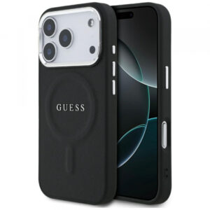 Husa MagSafe pentru Apple iPhone 17 Pro, Guess, Classic Logo, Neagra Husa MagSafe pentru Apple iPhone 17 Pro, Guess, Classic Logo, Neagra