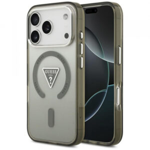 Husa MagSafe pentru Apple iPhone 17 Pro, Guess, IML Gradient Triangle Logo, Kaki Husa MagSafe pentru Apple iPhone 17 Pro, Guess, IML Gradient Triangle Logo, Kaki